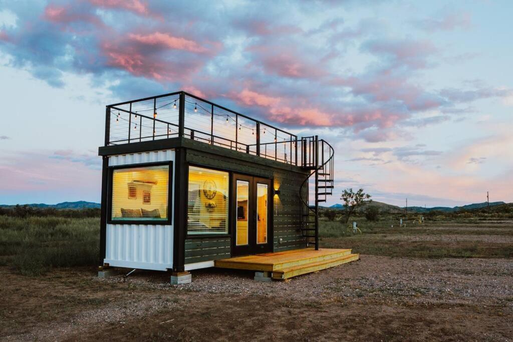 New Starry Night Shipping Container Home Alpine Exterior photo