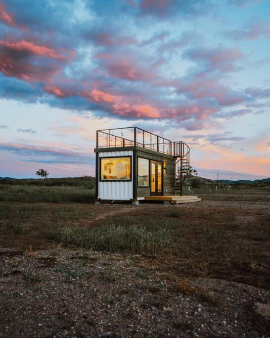 New Starry Night Shipping Container Home Alpine Exterior photo